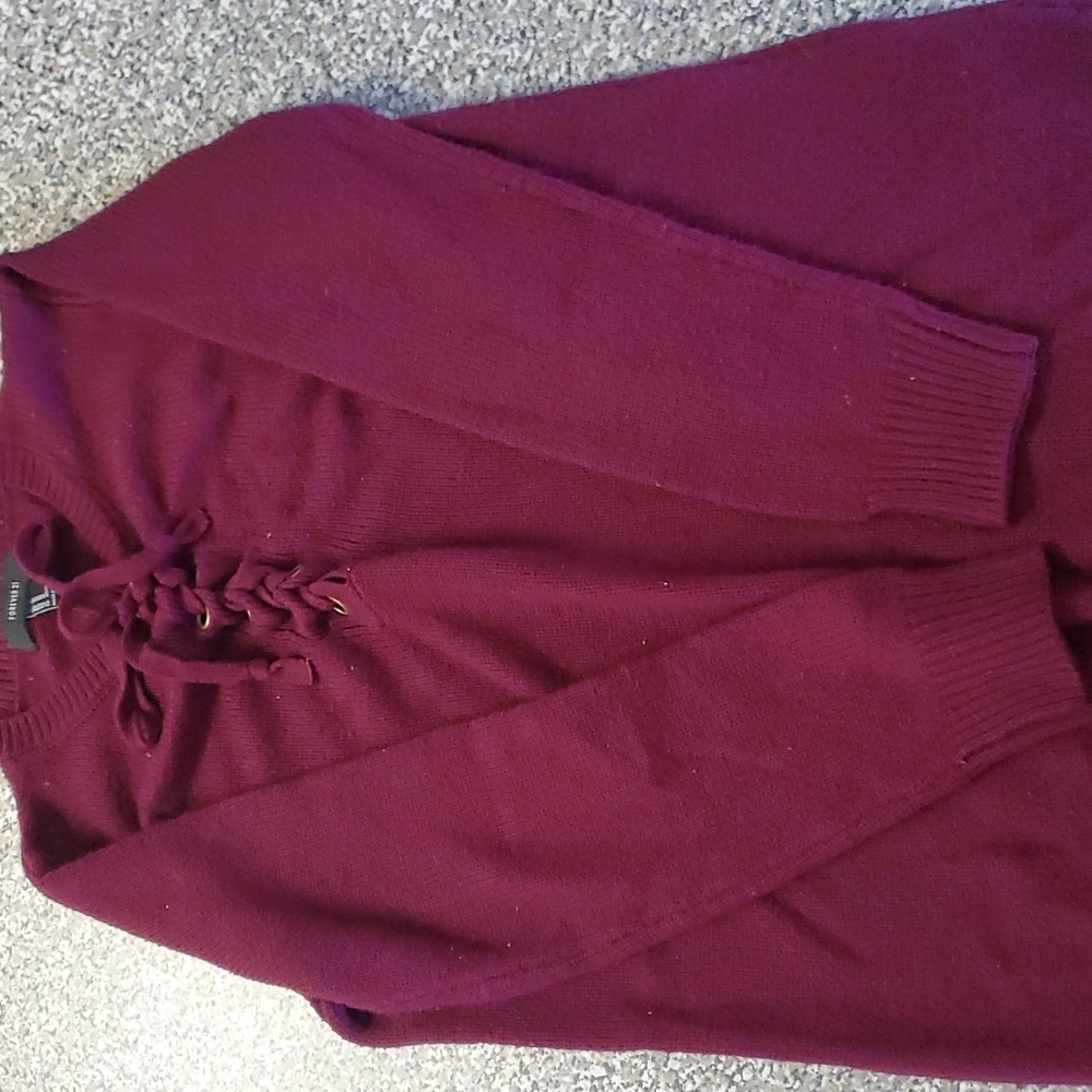 Forever 21 Maroon Sweater Dress Size M